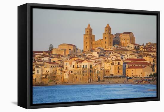 Cefalu, Sicily, Italy, Europe-Marco Simoni-Framed Premier Image Canvas