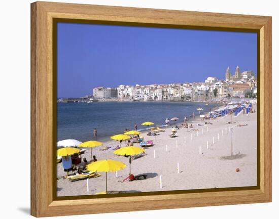 Cefalu, Sicily, Italy-Peter Thompson-Framed Premier Image Canvas