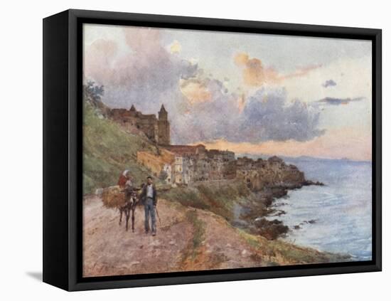 Cefalu: Sunset-Alberto Pisa-Framed Premier Image Canvas