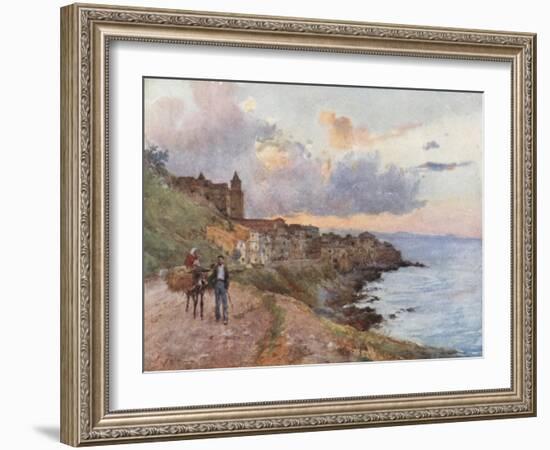 Cefalu: Sunset-Alberto Pisa-Framed Giclee Print