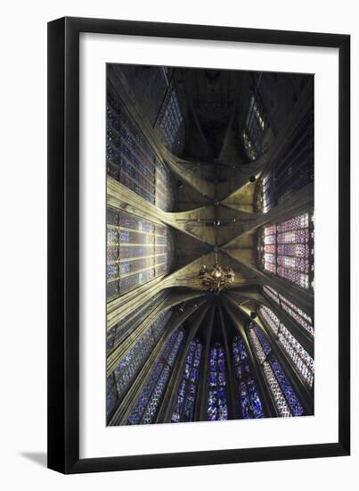 Ceiling and Stained Glass, Aachen Cathedral-null-Framed Photographic Print