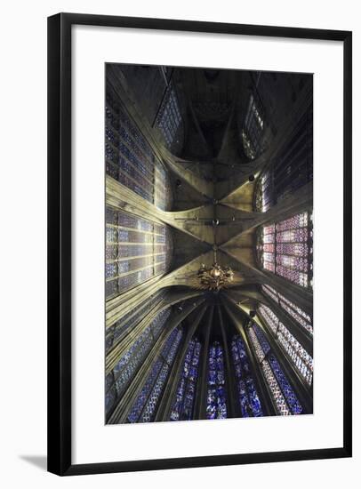 Ceiling and Stained Glass, Aachen Cathedral-null-Framed Photographic Print