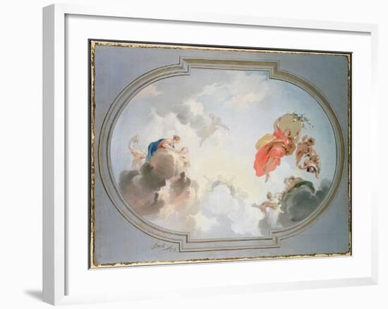 Ceiling Design Depicting the Apotheosis of Flora-Jacob De Wit-Framed Giclee Print