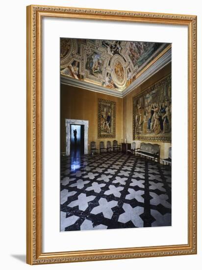 Ceiling Detail, Hall of David, Lateran Palace, Rome, Vatican City, Italy, 16th Century-null-Framed Giclee Print