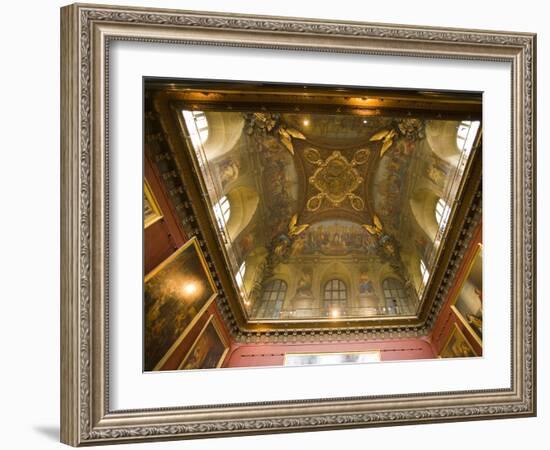 Ceiling Detail in a Room of the Palace of Versailles, Paris, France-Jim Zuckerman-Framed Photographic Print