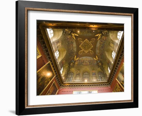 Ceiling Detail in a Room of the Palace of Versailles, Paris, France-Jim Zuckerman-Framed Photographic Print