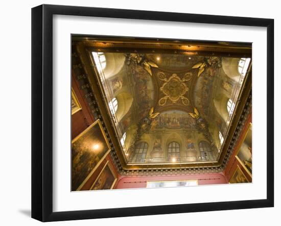 Ceiling Detail in a Room of the Palace of Versailles, Paris, France-Jim Zuckerman-Framed Photographic Print