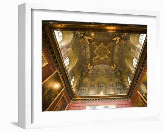 Ceiling Detail in a Room of the Palace of Versailles, Paris, France-Jim Zuckerman-Framed Photographic Print