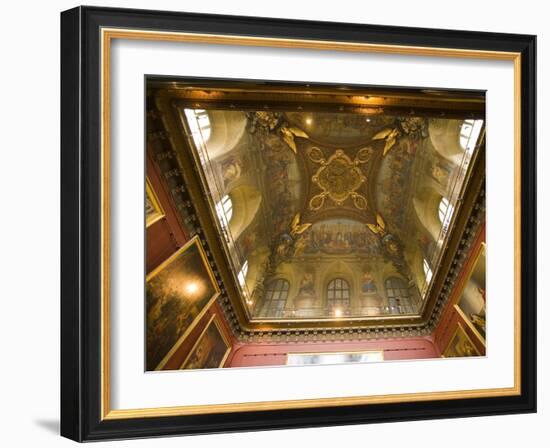 Ceiling Detail in a Room of the Palace of Versailles, Paris, France-Jim Zuckerman-Framed Photographic Print