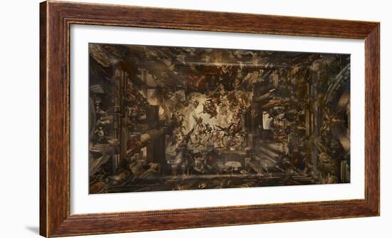 Ceiling Fresco. Martyrdom and Glory of St Pantalon-Giovanni Antonio Fumiani-Framed Photographic Print