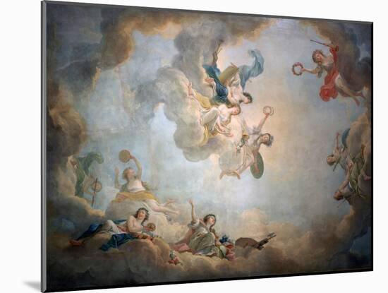 Ceiling of Marie Antoinette's Playroom, Chateau De Fontainbleau, C1763-1811-Jean Simon Berthelemy-Mounted Giclee Print