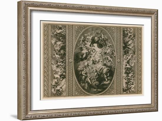Ceiling of the Banqueting House in Whitehall-Peter Paul Rubens-Framed Giclee Print