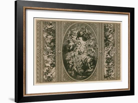 Ceiling of the Banqueting House in Whitehall-Peter Paul Rubens-Framed Giclee Print