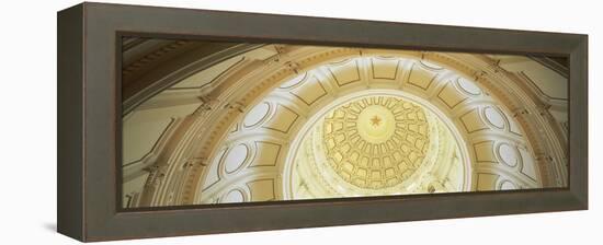 Ceiling of the Dome of the Texas State Capitol Building, Austin, Texas, USA-null-Framed Stretched Canvas