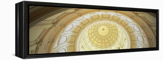 Ceiling of the Dome of the Texas State Capitol Building, Austin, Texas, USA-null-Framed Stretched Canvas