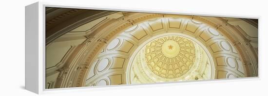 Ceiling of the Dome of the Texas State Capitol Building, Austin, Texas, USA-null-Framed Stretched Canvas