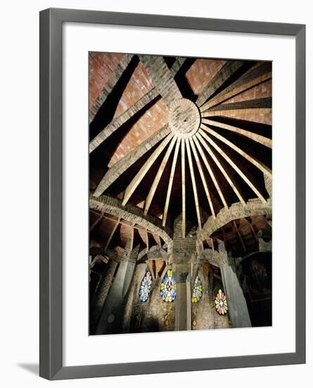 Ceiling of the Guell Crypt, 1908-15-Antoni Gaudí-Framed Giclee Print