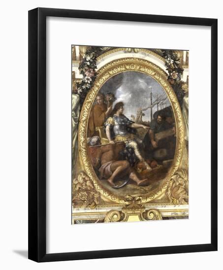 Ceiling of the Hall of Mirrors: Restoring Navigation-Charles Le Brun-Framed Giclee Print