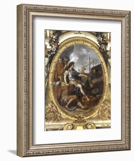 Ceiling of the Hall of Mirrors: Restoring Navigation-Charles Le Brun-Framed Giclee Print