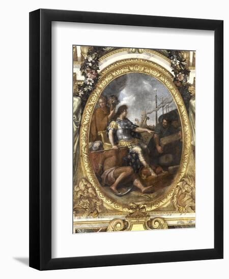 Ceiling of the Hall of Mirrors: Restoring Navigation-Charles Le Brun-Framed Giclee Print