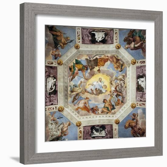 Ceiling of the Hall of Olympus-Paolo Veronese-Framed Giclee Print