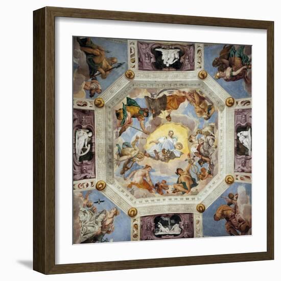 Ceiling of the Hall of Olympus-Paolo Veronese-Framed Giclee Print