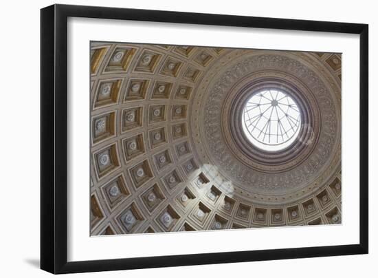 Ceiling of the Sala Rotonda, Round Hall, Vatican Museums, Rome, Italy-null-Framed Giclee Print