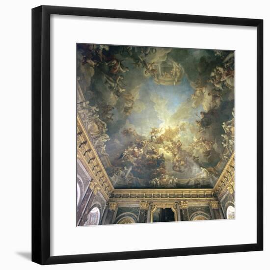 Ceiling of the Salon de Hercules at Versailles, 18th century-Francois Lemoyne-Framed Photographic Print