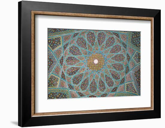 Ceiling of Tomb of Hafez, Iran's most famous poet, 1325-1389, Shiraz, Iran, Middle East-James Strachan-Framed Photographic Print