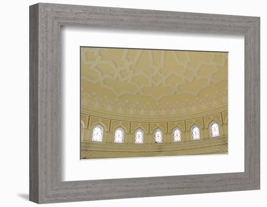 Ceiling Ornament, Old Souk, Blue Souk, Traditional Shopping Centre, Emirate of Sharjah-Axel Schmies-Framed Photographic Print