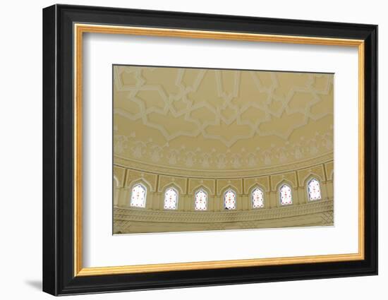 Ceiling Ornament, Old Souk, Blue Souk, Traditional Shopping Centre, Emirate of Sharjah-Axel Schmies-Framed Photographic Print
