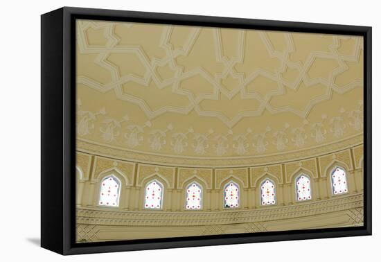 Ceiling Ornament, Old Souk, Blue Souk, Traditional Shopping Centre, Emirate of Sharjah-Axel Schmies-Framed Premier Image Canvas