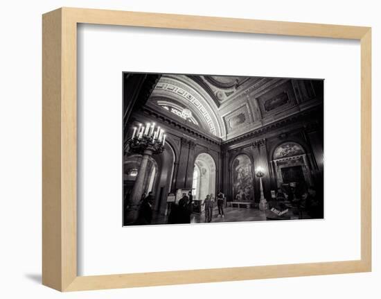 Ceiling Painting in NYPL, New York Public Library-Andrea Lang-Framed Photographic Print