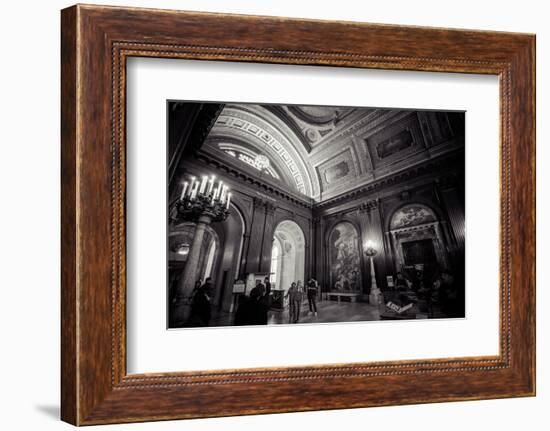 Ceiling Painting in NYPL, New York Public Library-Andrea Lang-Framed Photographic Print