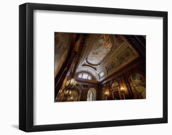 Ceiling Painting in NYPL, New York Public Library-Andrea Lang-Framed Photographic Print