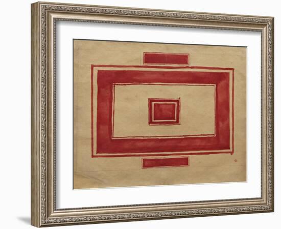 Ceiling Plan for the Red Theatre, Leningrad-Kasimir Severinovich Malevich-Framed Giclee Print