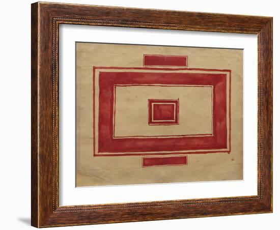 Ceiling Plan for the Red Theatre, Leningrad-Kasimir Severinovich Malevich-Framed Giclee Print