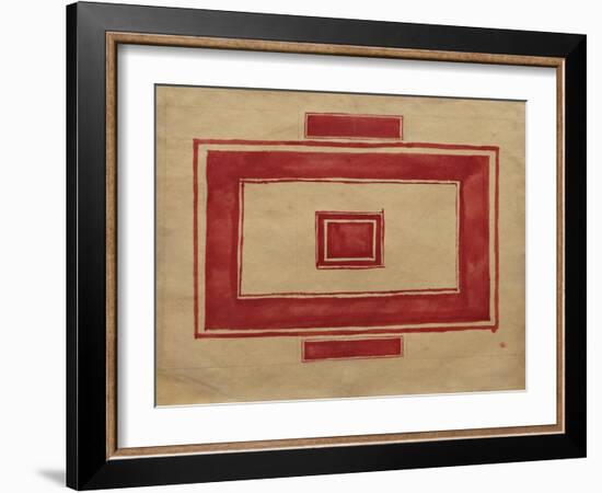 Ceiling Plan for the Red Theatre, Leningrad-Kasimir Severinovich Malevich-Framed Giclee Print
