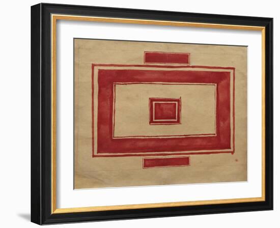 Ceiling Plan for the Red Theatre, Leningrad-Kasimir Severinovich Malevich-Framed Giclee Print