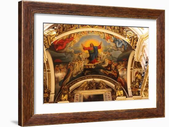 Ceiling, St Isaac's Cathedral, St Petersburg, Russia, 2011-Sheldon Marshall-Framed Photographic Print