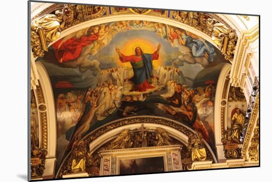 Ceiling, St Isaac's Cathedral, St Petersburg, Russia, 2011-Sheldon Marshall-Mounted Photographic Print