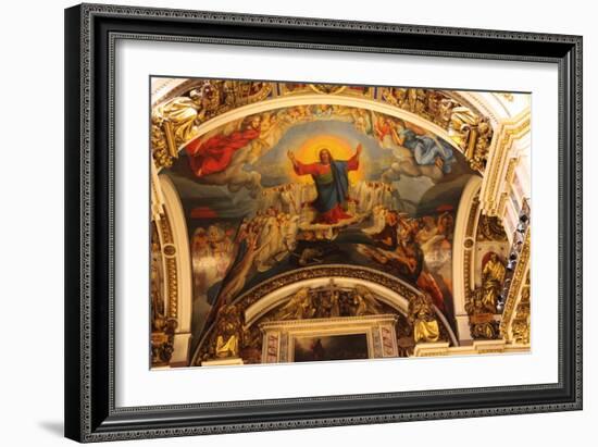 Ceiling, St Isaac's Cathedral, St Petersburg, Russia, 2011-Sheldon Marshall-Framed Photographic Print