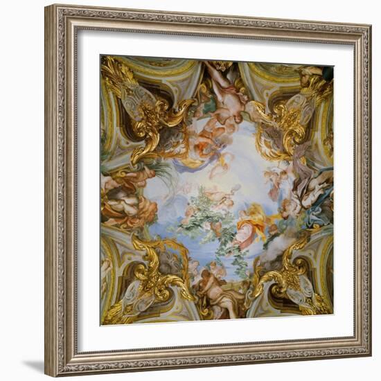 Ceiling with the Summer-Gregorio De Ferrari-Framed Giclee Print