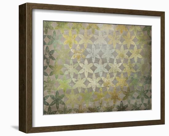 Celadon Flowers-Kari Taylor-Framed Giclee Print