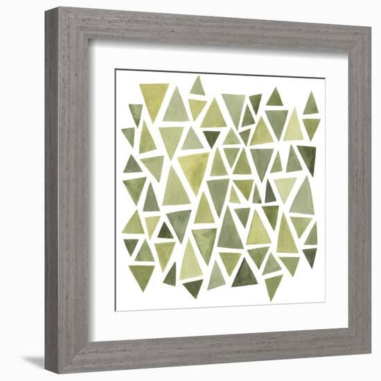 Celadon Geometry II-null-Framed Art Print