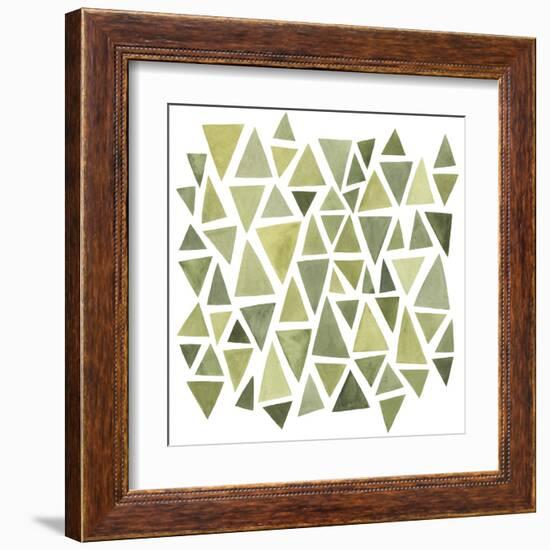 Celadon Geometry II-null-Framed Art Print