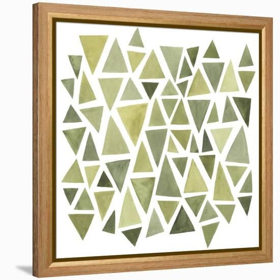 Celadon Geometry II-null-Framed Stretched Canvas