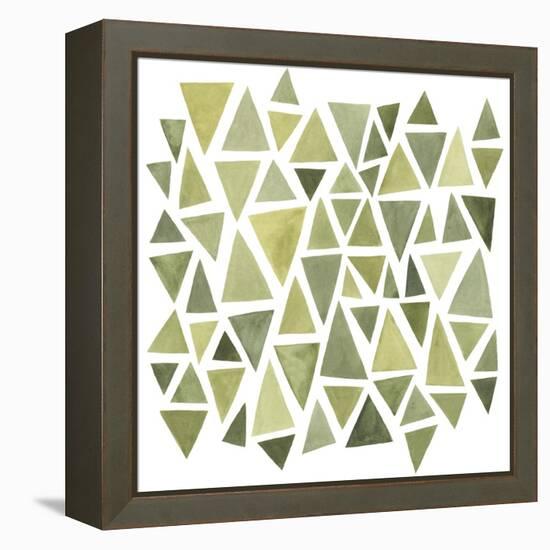 Celadon Geometry II-null-Framed Stretched Canvas