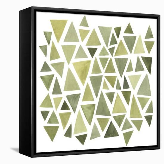 Celadon Geometry II-null-Framed Stretched Canvas