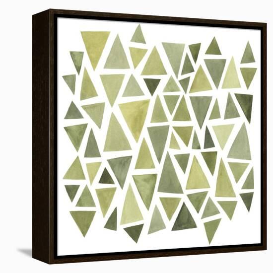 Celadon Geometry II-null-Framed Stretched Canvas